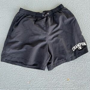 Vintage Mens Champion Nylon Mesh Athletic Warm Up Shorts Size Medium